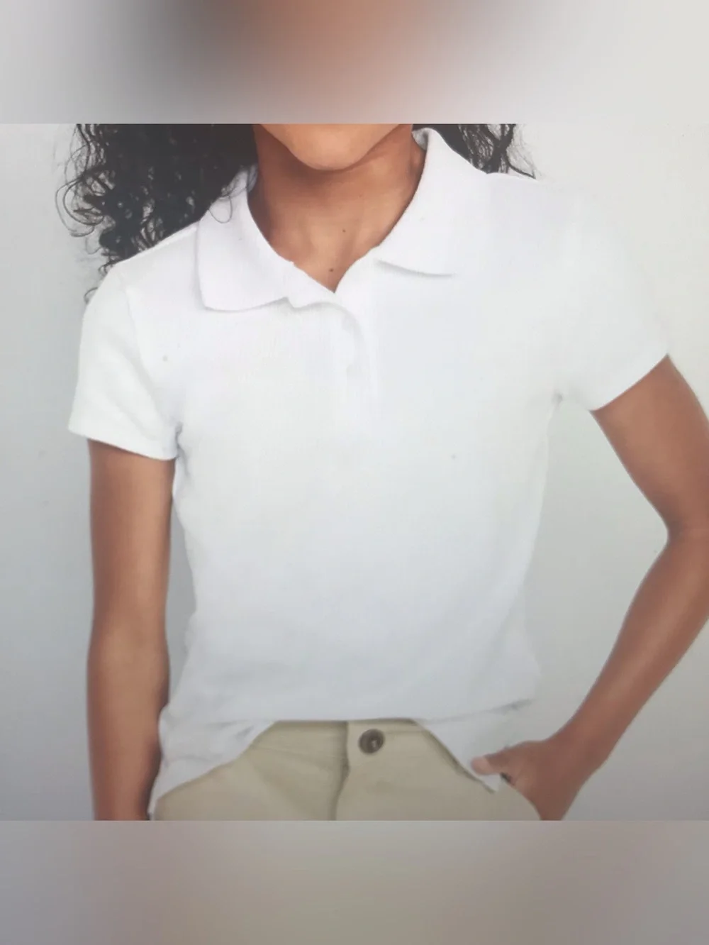Bundle Old Navy White Polo Uniform Shirts girls Size 6